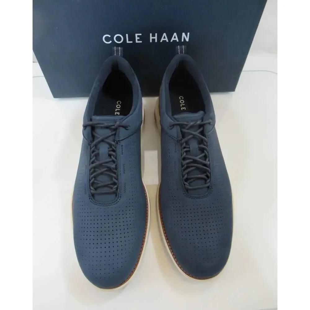 Cole Haan Grand Atlantic Textured Sneaker Shoes Navy Blazer Nubuck Size 10.5